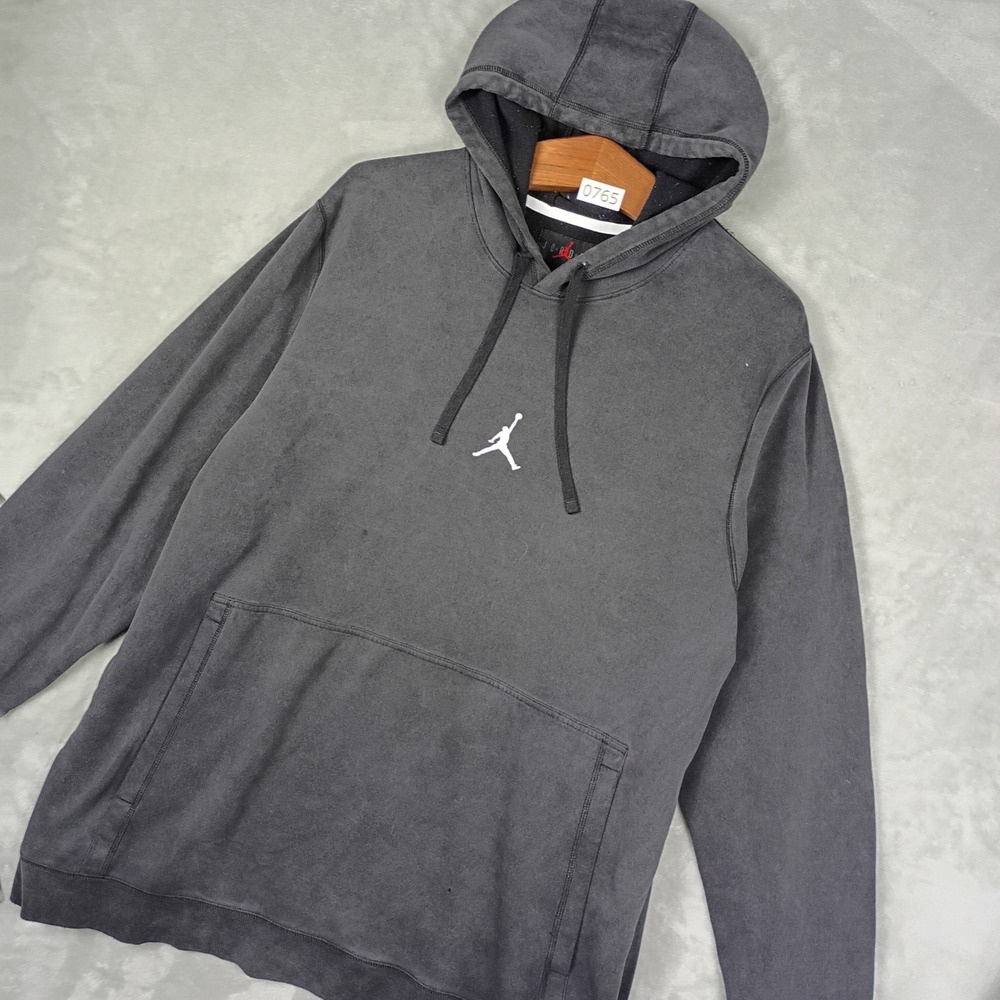 Jordan Dri-FIT Hoodie Mens 3XL Black Jumpman Pullover Gorpcore Sweatshirt